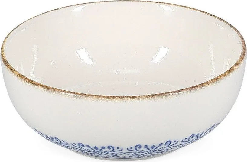 Bílá/modrá porcelánová polévková miska 710 ml Azul – BonBistro
