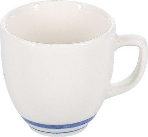 Bílý/modrý porcelánový šálek na cappuccino 200 ml Azul – BonBistro BonBistro