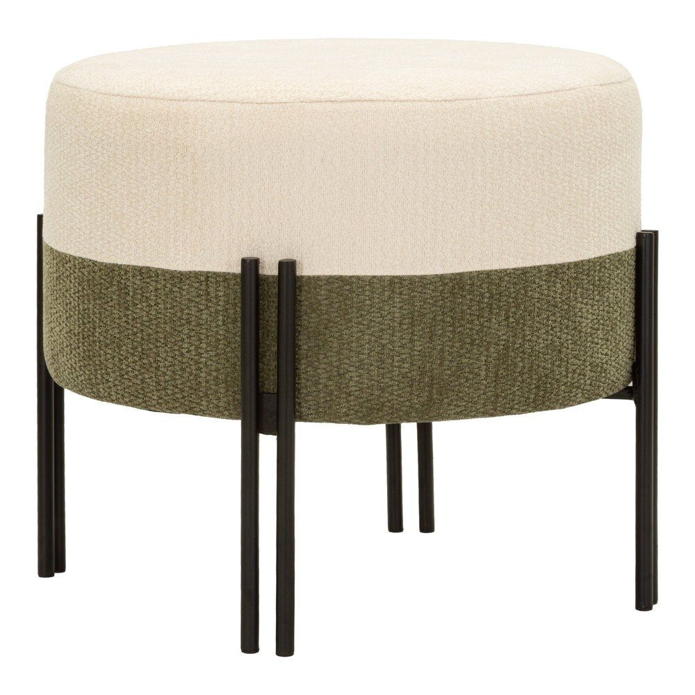 Khaki/krémový taburet Modern Style – Mauro Ferretti Mauro Ferretti