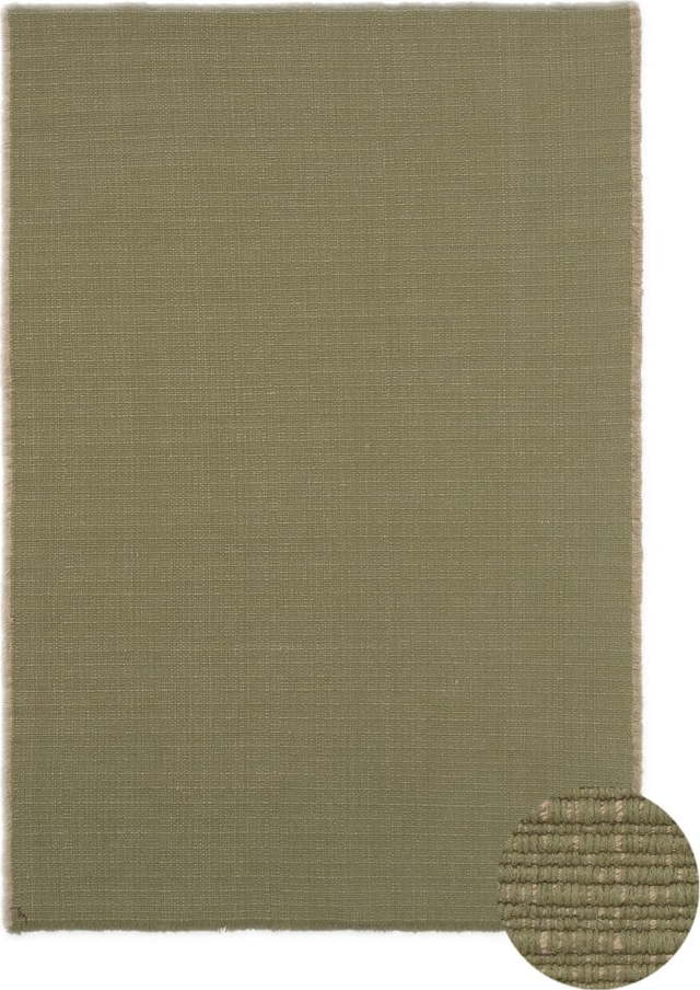 Khaki ručně tkaný bavlněný koberec 170x240 cm Handloom – Lorena Canals Lorena Canals