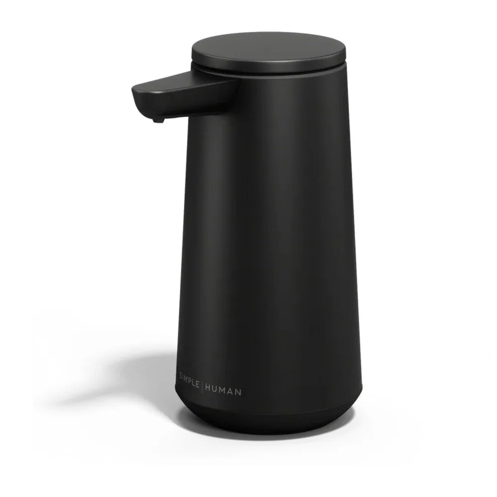 Matně černý bezdotykový ocelový dávkovač mýdla 296 ml – simplehuman