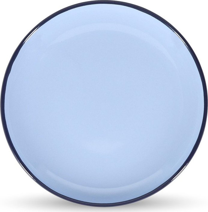 Modrý dezertní talíř z kameniny ø 18 cm Duo – ONA ONA