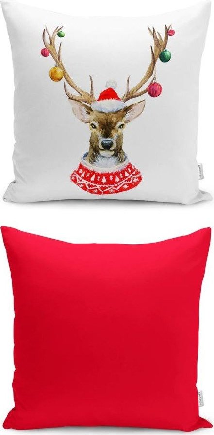 Povlaky na polštáře v sadě 2 ks s vánočním motivem 43x43 cm Merry Christmas – Mila Home Mila Home
