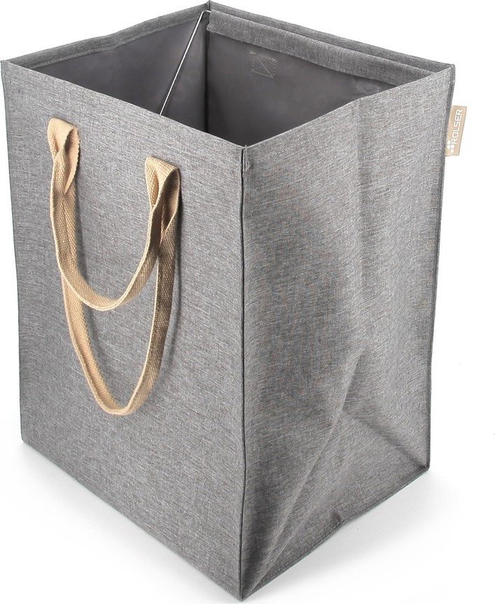 Šedý látkový koš na prádlo 53 l Laundry Hub Tweed – Rolser Rolser
