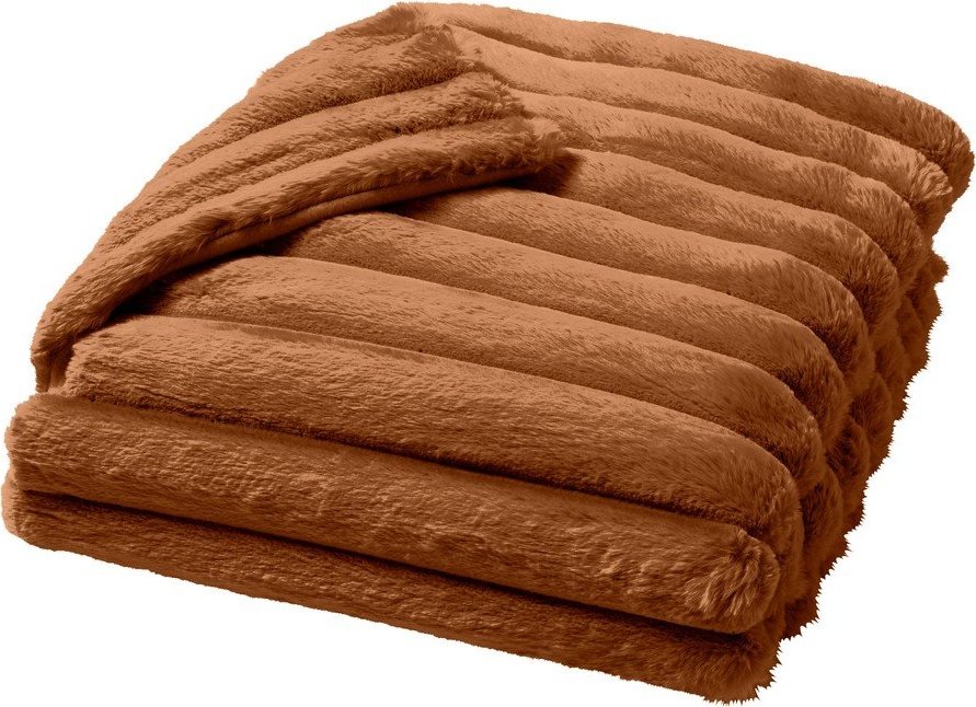 Světle hnědá deka z mikroplyše 180x220 cm Boudoir – douceur d'intérieur Douceur d intérieur