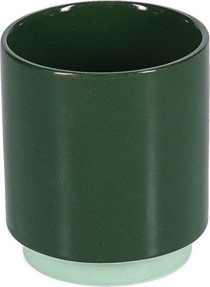 Tmavě zelený kameninový šálek 270 ml Duo – ONA ONA