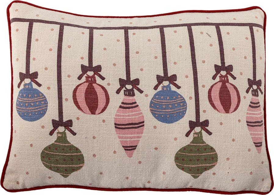 Bavlněný dekorační polštář s vánočním motivem 35x50 cm Ornamentia – Bloomingville Bloomingville