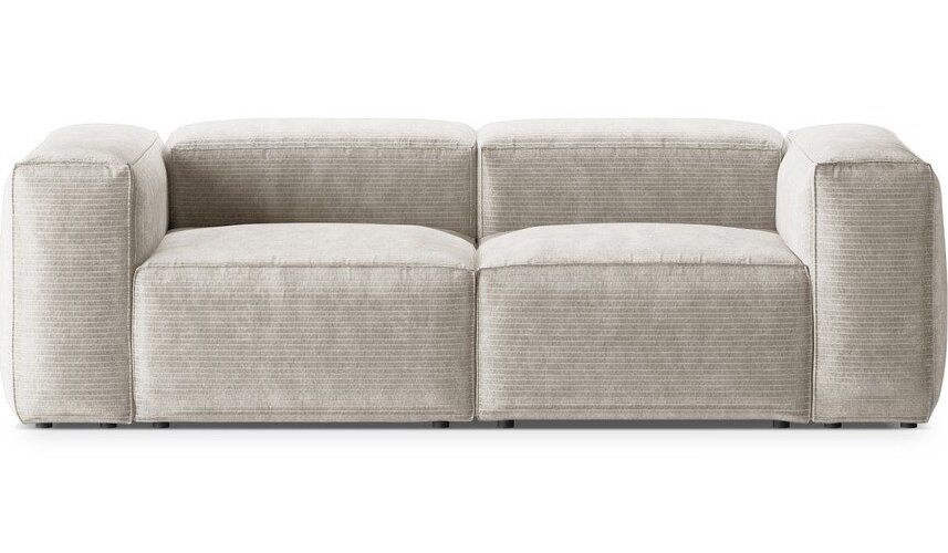 Béžová manšestrová pohovka 224 cm Bergamo – Cosmopolitan Design Cosmopolitan design
