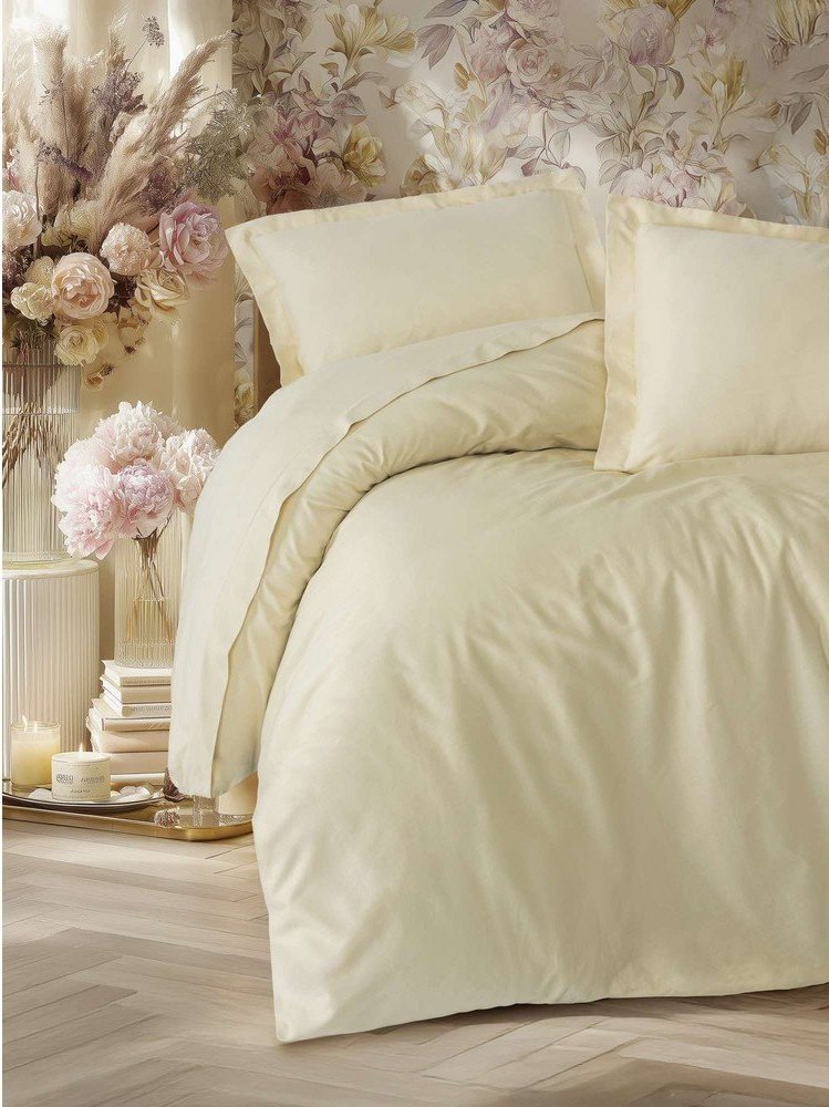 Béžové povlečení na jednolůžko 200x140 cm Elegant – Mijolnir Mijolnir