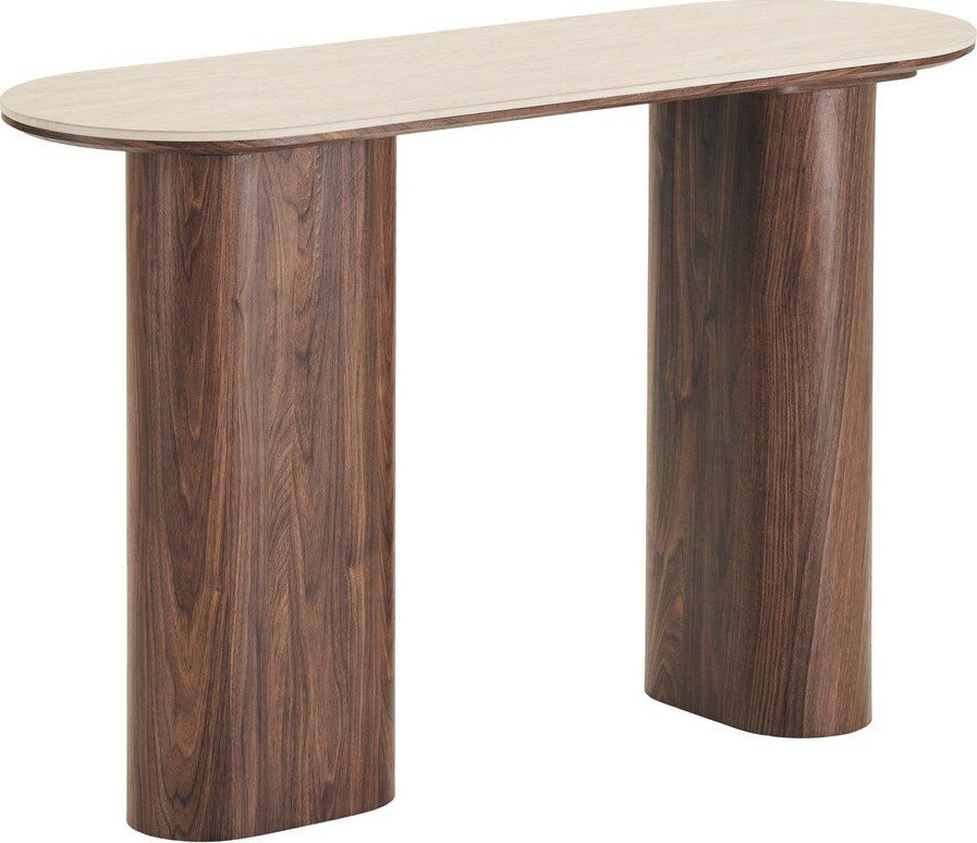 Béžový/tmavě hnědý konzolový stolek s keramickou deskou 40x120 cm Delphi – House Nordic House Nordic