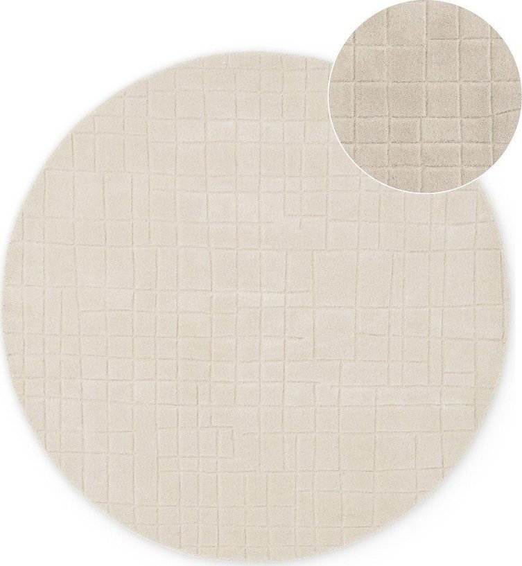 Béžový vlněný kulatý koberec ø 200 cm Kenso – Villeroy&Boch Villeroy & boch