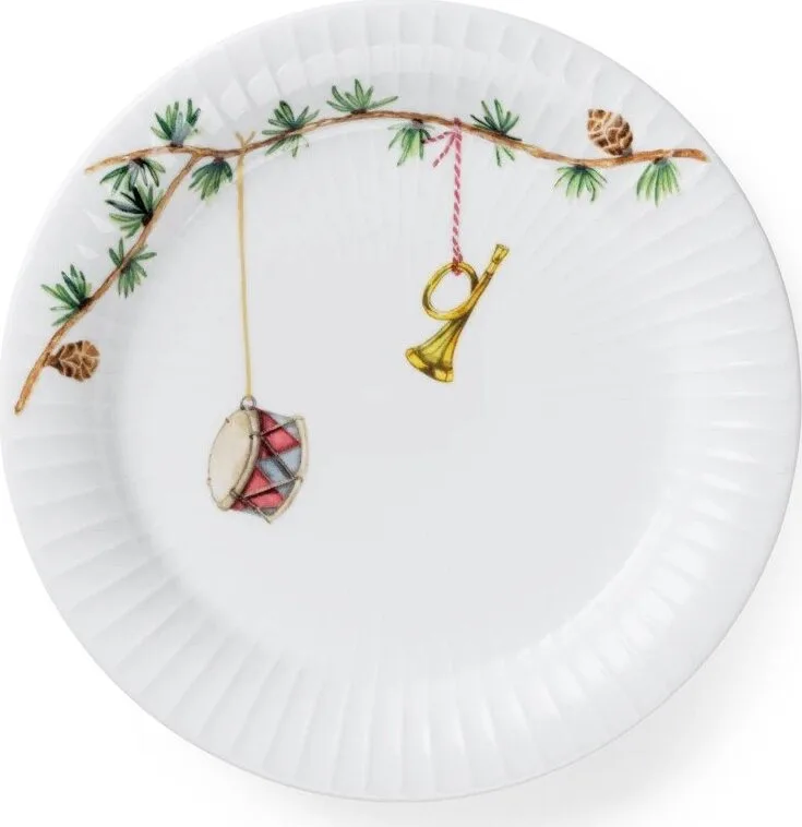 Bílý dezertní porcelánový talíř s vánočním motivem ø 19 cm Hammershøi Christmas – Kähler Design