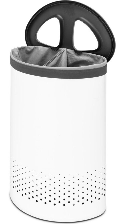 Bílý kovový koš na prádlo 55 l Selector – Brabantia Brabantia