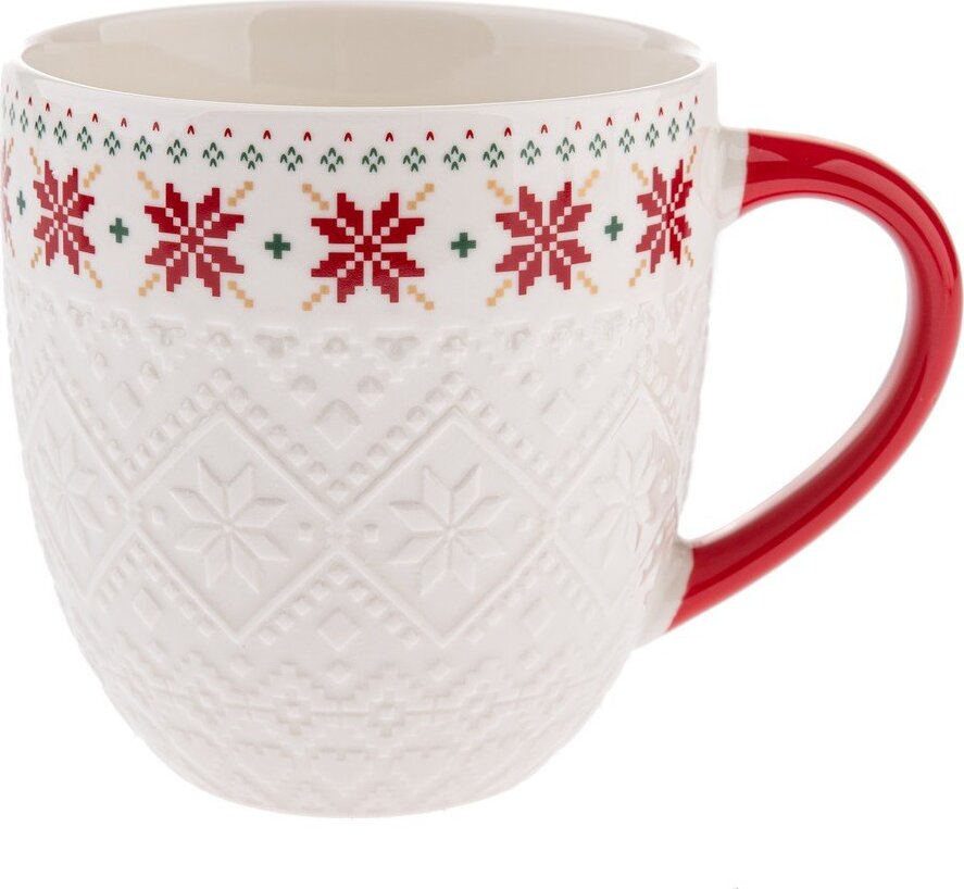 Bílý porcelánový hrnek 630 ml Knitting – Dakls Dakls