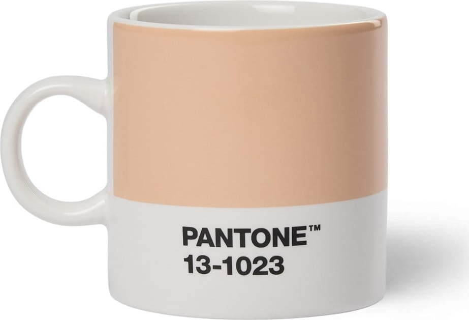 Broskvový porcelánový šálek na espresso 120 ml Peach Fuzz 13-1023 – Pantone Pantone
