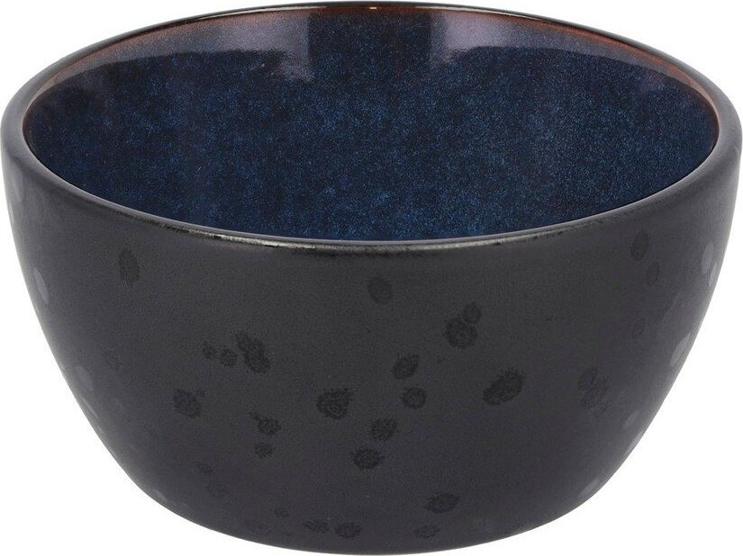 Černá/modrá miska na polévku/na salát z kameniny 400 ml Gastro Black/Dark Blue – Bitz Bitz