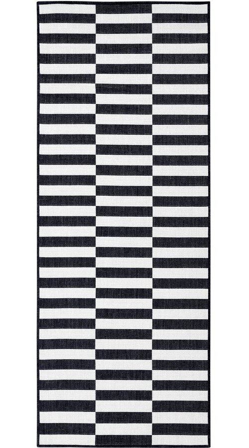 Černobílý vnitřní a venkovní běhoun 80x200 cm Viela – Hanse Home Hanse Home