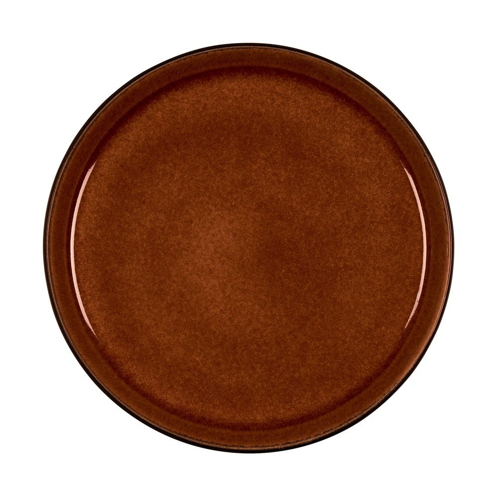 Černý/jantarový dezertní talíř z kameniny ø 21 cm Gastro Black/Amber – Bitz Bitz
