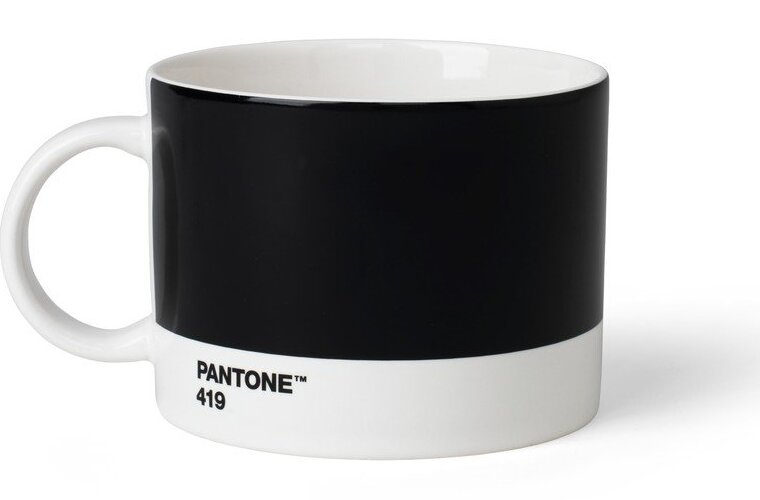 Černý porcelánový hrnek 475 ml Black 419 – Pantone Pantone