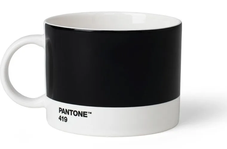 Černý porcelánový hrnek 475 ml Black 419 – Pantone
