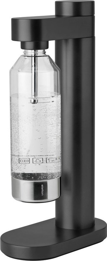 Černý výrobník sody z nerezové oceli Brus – Stelton STELTON