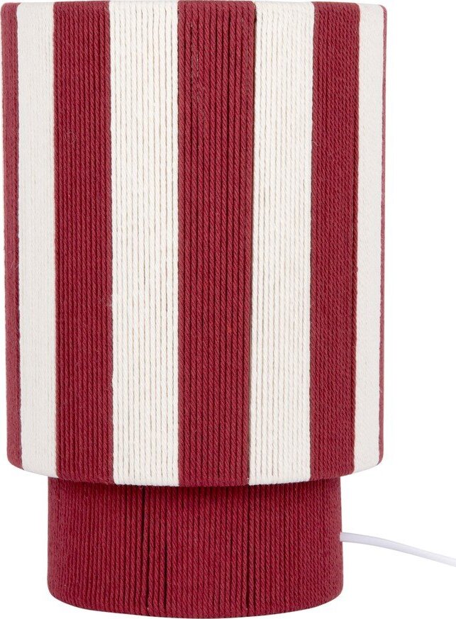 Červená/bílá provazová stolní lampa (výška 35 cm) Vienna Stripes – Leitmotiv Leitmotiv