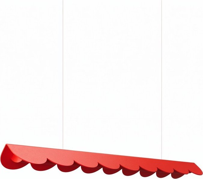 Červené hliníkové LED závěsné svítidlo BISCUIT – Thoro Thoro