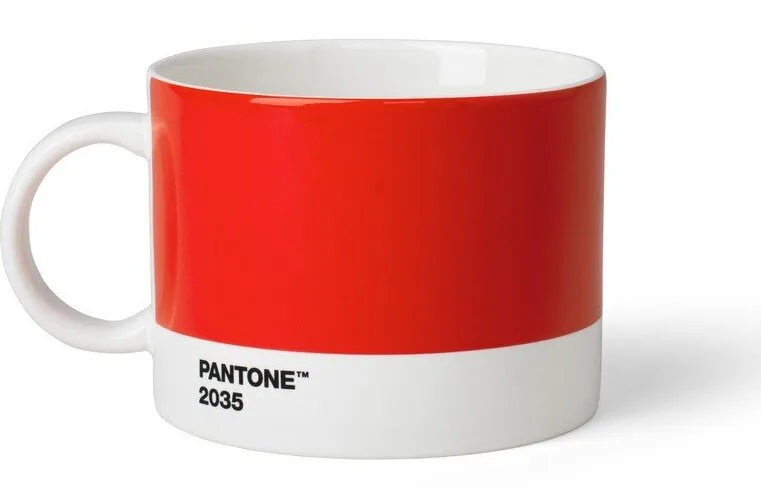 Červený porcelánový hrnek 475 ml Red 2035 – Pantone