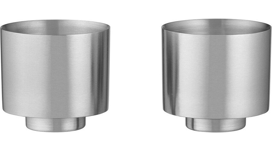 Dvoustěnné šálky v sadě 2 ks z nerezové oceli ve stříbrné barvě Makoto Steel – Blomus Blomus