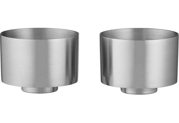 Dvoustěnné šálky v sadě 2 ks z nerezové oceli ve barvě Makoto Steel – Blomus