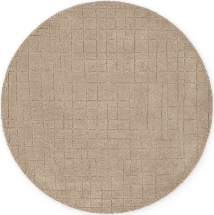 Hnědý vlněný kulatý koberec ø 200 cm Kenso – Villeroy&Boch Villeroy & boch