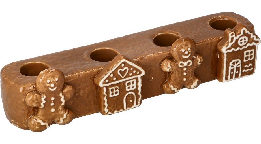 Keramický adventní svícen s vánočním motivem Vinterby – Dakls Dakls