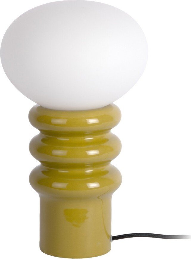 Khaki keramická stolní lampa (výška 33