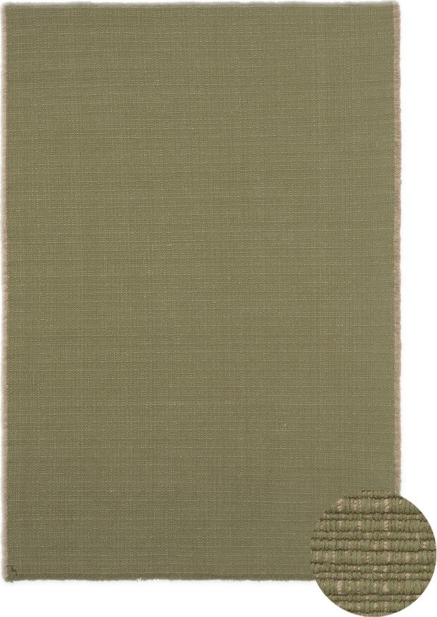 Khaki ručně tkaný bavlněný koberec 140x200 cm Handloom – Lorena Canals Lorena Canals