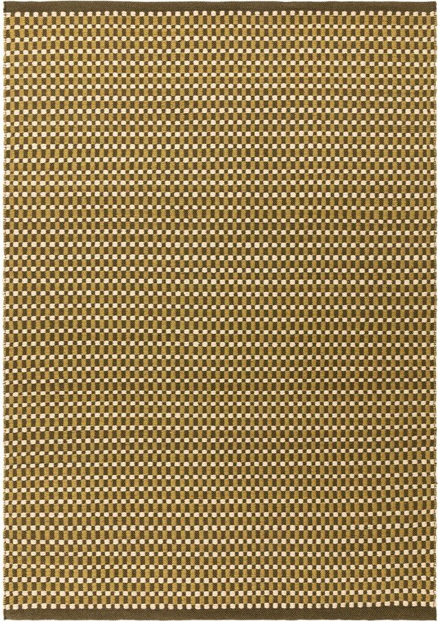 Khaki ručně tkaný koberec s příměsí vlny 120x170 cm Ember – MADE Made