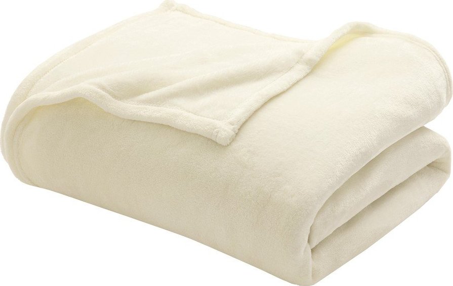 Krémová deka z mikroflanelu 220x240 cm Flanou – douceur d'intérieur Douceur d intérieur