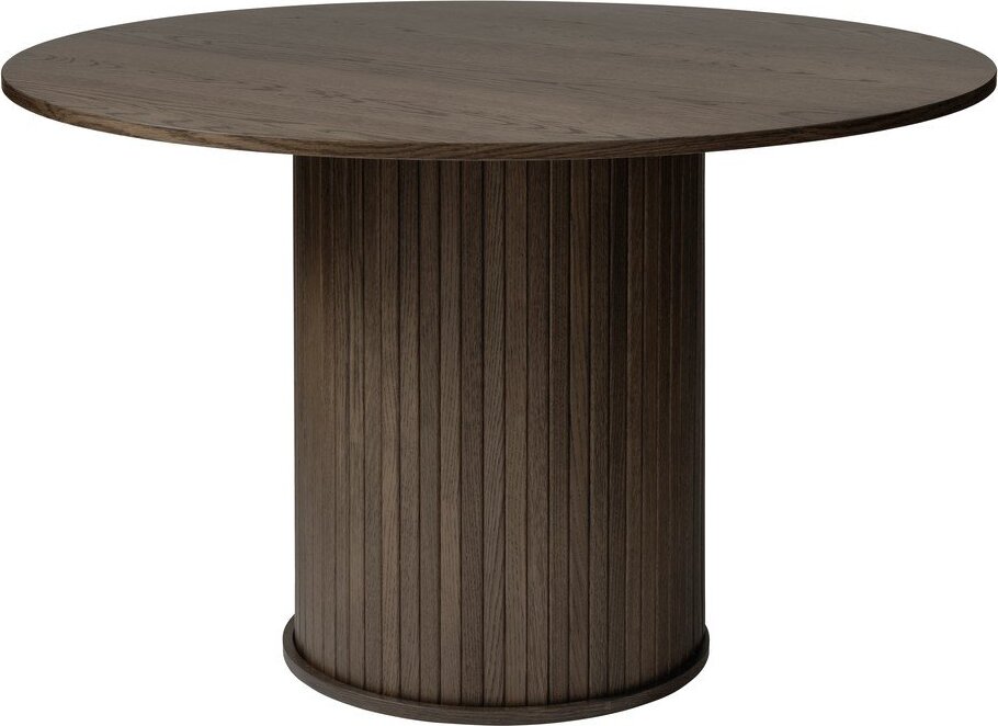 Kulatý jídelní stůl v dekoru dubu ø 120 cm Nola – Unique Furniture Unique Furniture