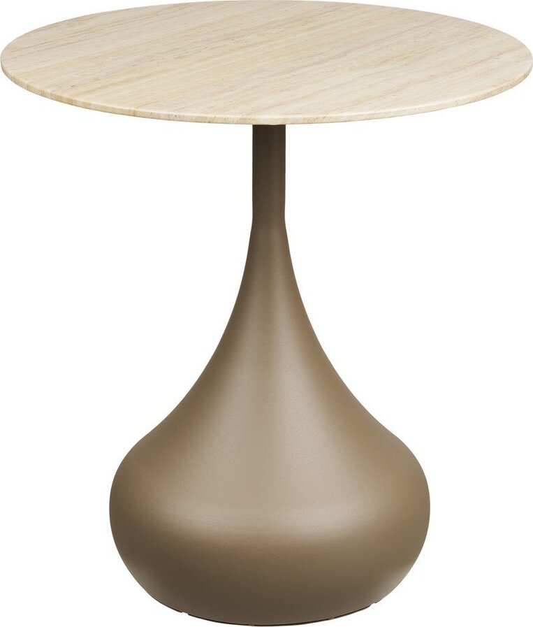 Kulatý odkládací stolek se skleněnou deskou ø 50 cm Pienza – House Nordic House Nordic