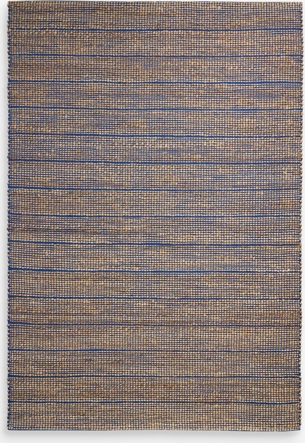Modrý ručně tkaný koberec s příměsí juty 160x230 cm Hurley – MADE Made