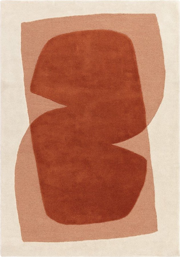 Oranžový/béžový ručně tkaný vlněný koberec 200x290 cm Kinney – MADE Made