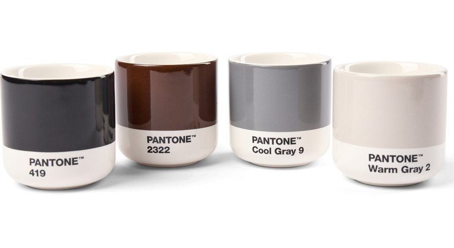 Porcelánové šálky v sadě 4 ks na espresso 100 ml Macchiato – Pantone Pantone