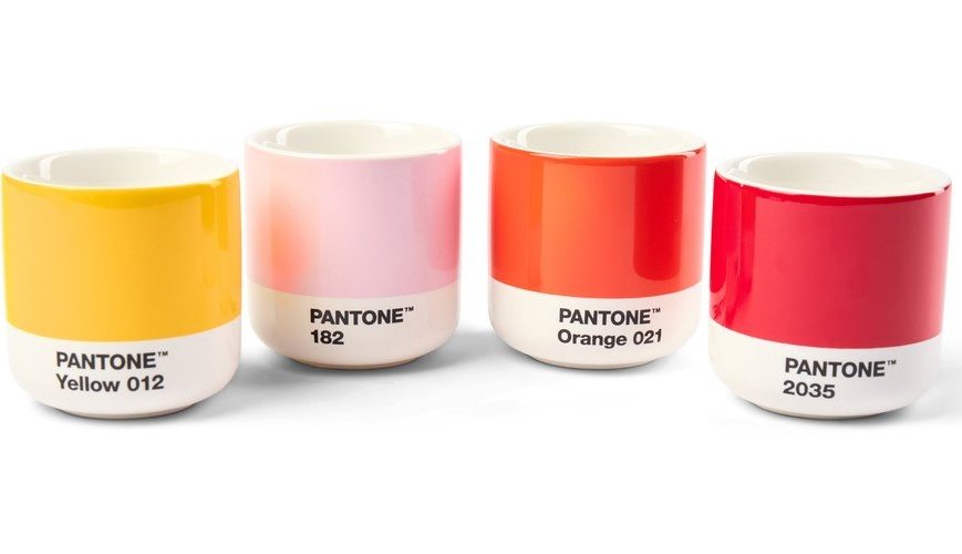 Porcelánové šálky v sadě 4 ks na espresso 100 ml Macchiato – Pantone Pantone