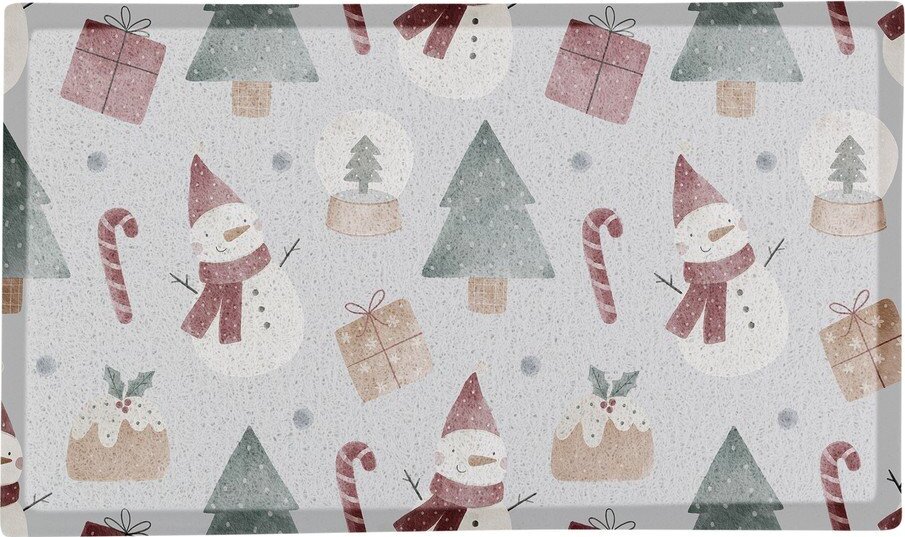 Rohožka s vánočním motivem 40x70 cm Snowman – Artsy Doormats Artsy Doormats