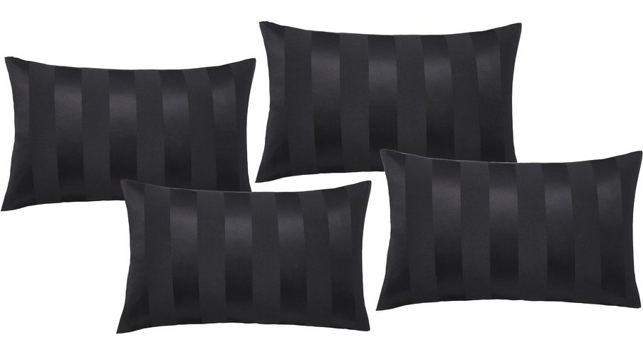 Saténové povlaky na polštáře v sadě 4 ks 75x50 cm So Soft Satin Stripe – Catherine Lansfield Catherine Lansfield