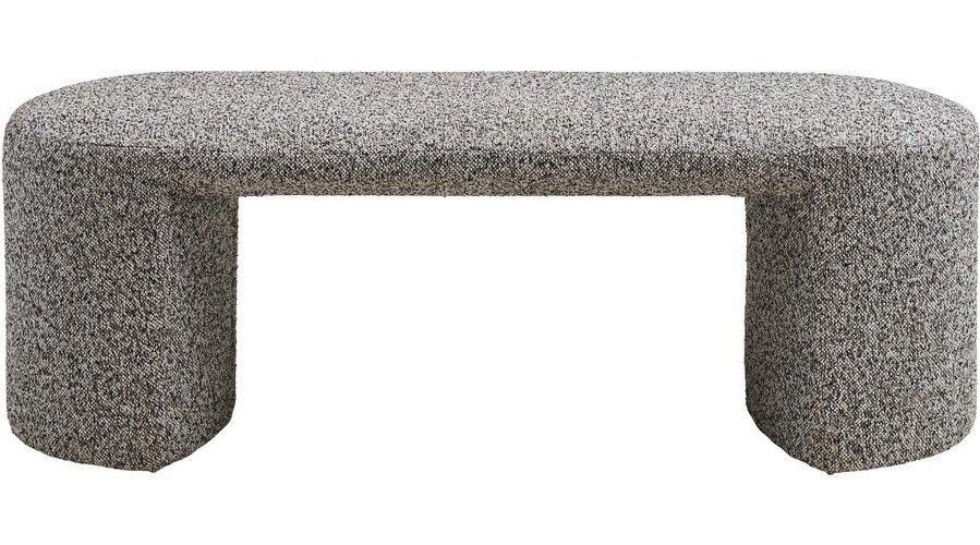Šedá lavice z textilie bouclé Westport – House Nordic House Nordic