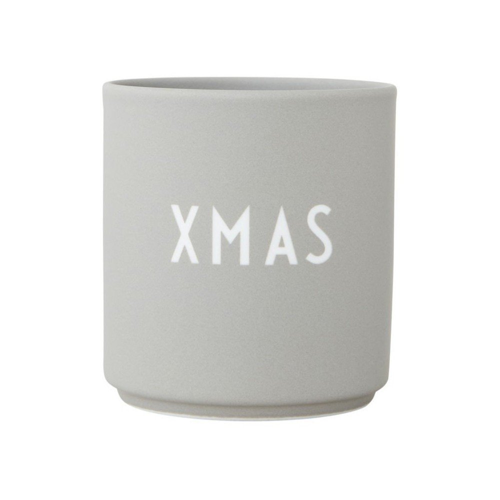 Šedý hrnek z imitace porcelánu Design Letters Favourite