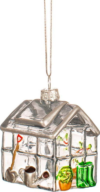 Skleněná ručně vyrobená vánoční ozdoba 6 cm Greenhouse – Sass & Belle Sass & Belle