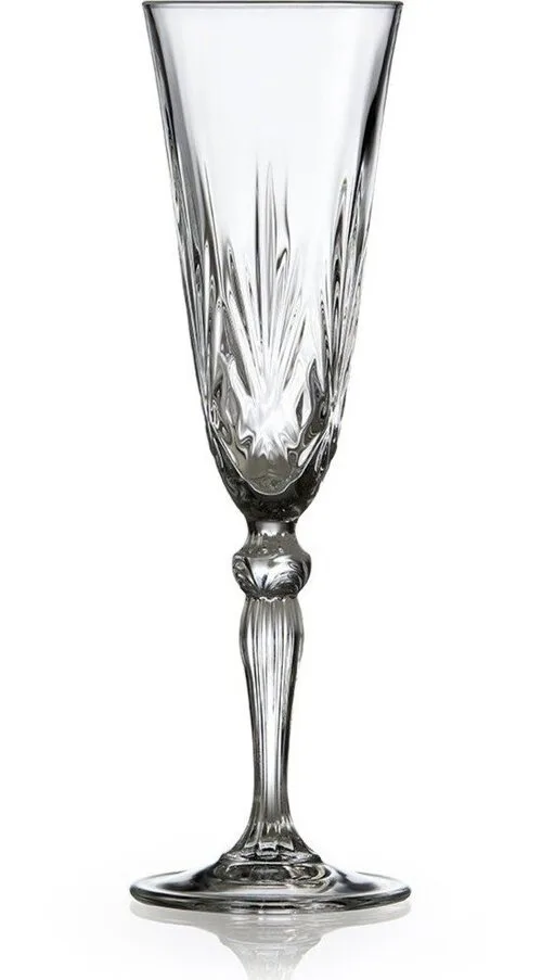 Křišťálové
 skleničky v sadě 4 ks na sekt 160 ml Melodia – Lyngby Glas