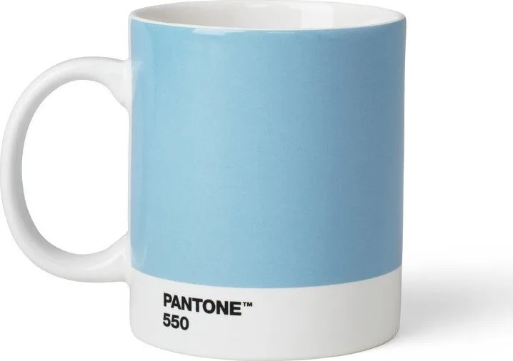 Světle modrý porcelánový hrnek 375 ml Light Blue 550 – Pantone