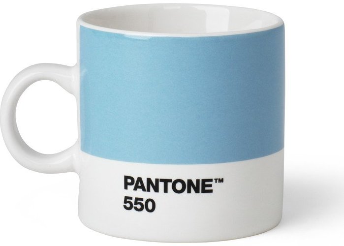 Světle modrý porcelánový šálek na espresso 120 ml Light Blue 550 – Pantone Pantone
